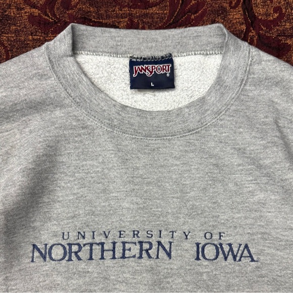 VTG Jansport University of Northern Iowa Embroidered Crewneck - Picture 2 of 2